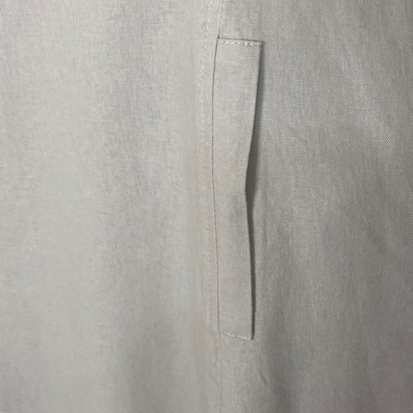 Cynthia Rowley Gray Linen Dress 2X. - Picture 5 of 7